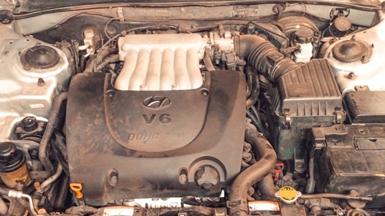 Двигатель Hyundai Sonata 2.7, мастерская Пилот Курск